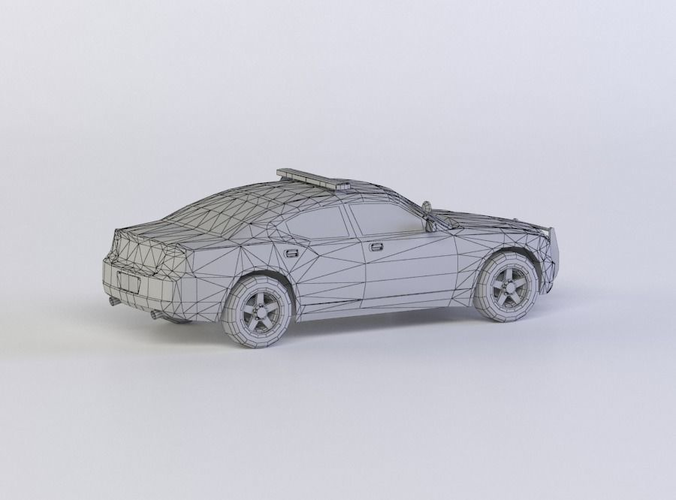 DODGE CHARGER POLICE 3D MODEL