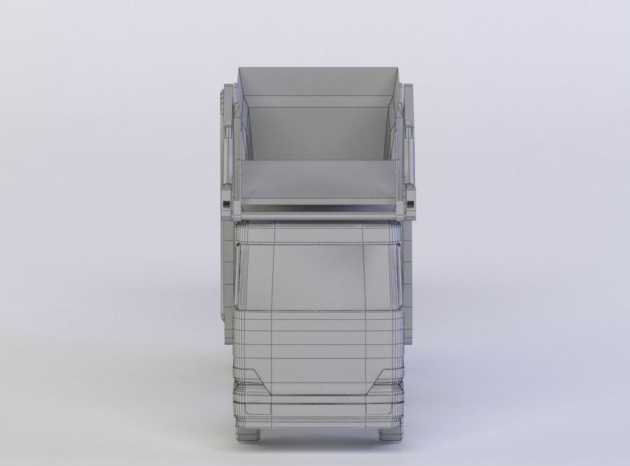 GARBAGE TRUCK 3D MODEL Low-poly 3D model_3