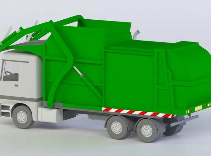 GARBAGE TRUCK 3D MODEL