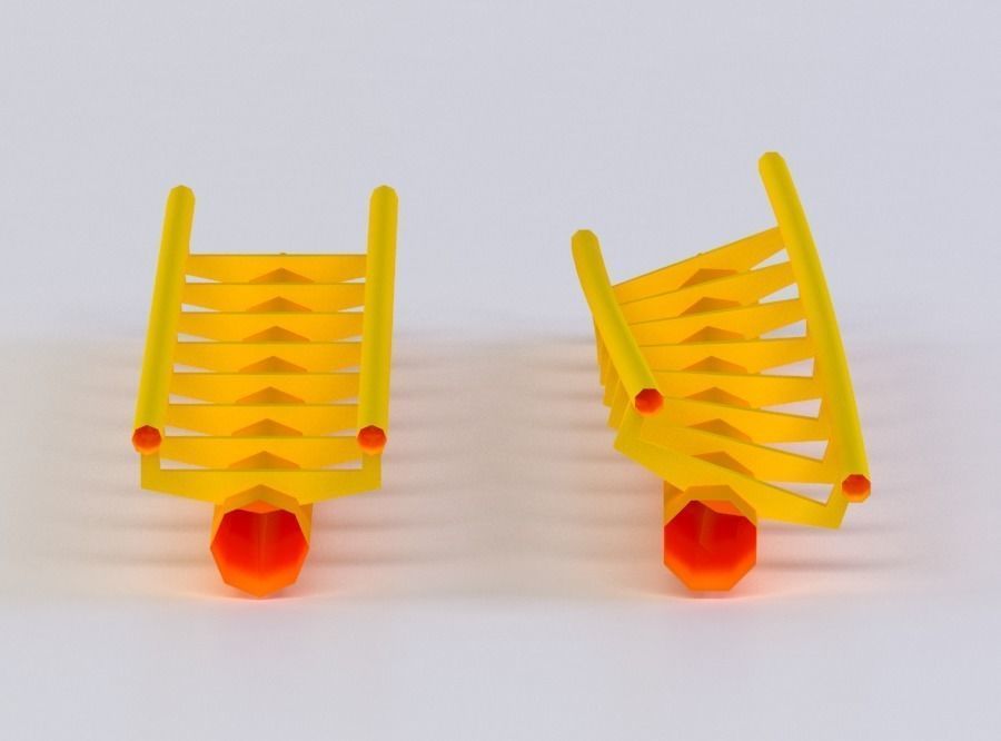 ROLLERCOASTER SECTIONS 3D MODEL Low-poly 3D model