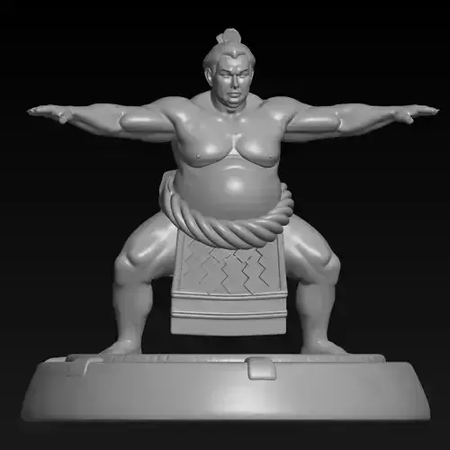 print ready 3d sumo player model