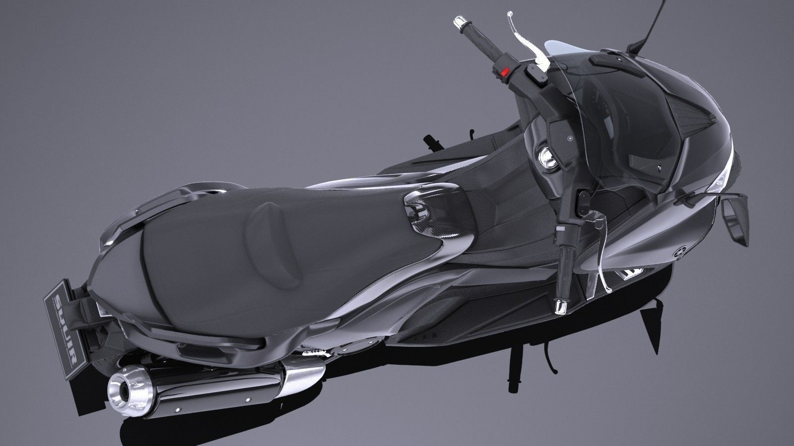 Yamaha TMAX 2017 3D model_7