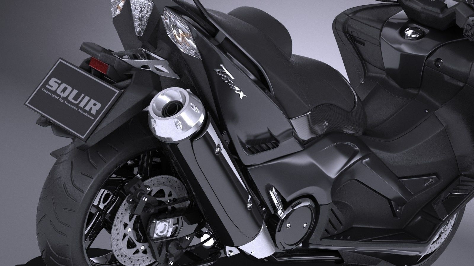 Yamaha TMAX 2017 3D model_5