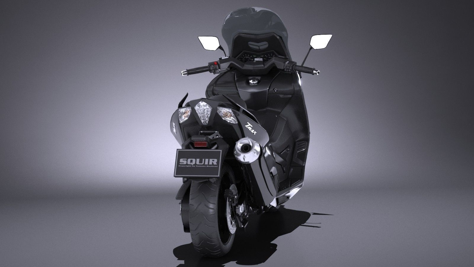 Yamaha TMAX 2017 3D model_2
