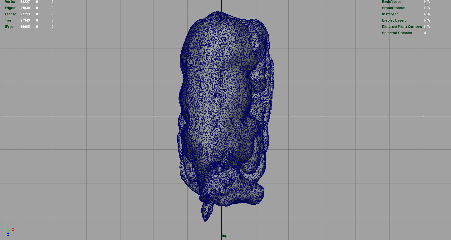 3D Cow statue of Low-poly 3D model_11