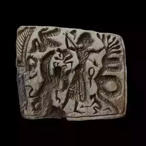 Hazor 7 Headed Snake Seal  and Bulla