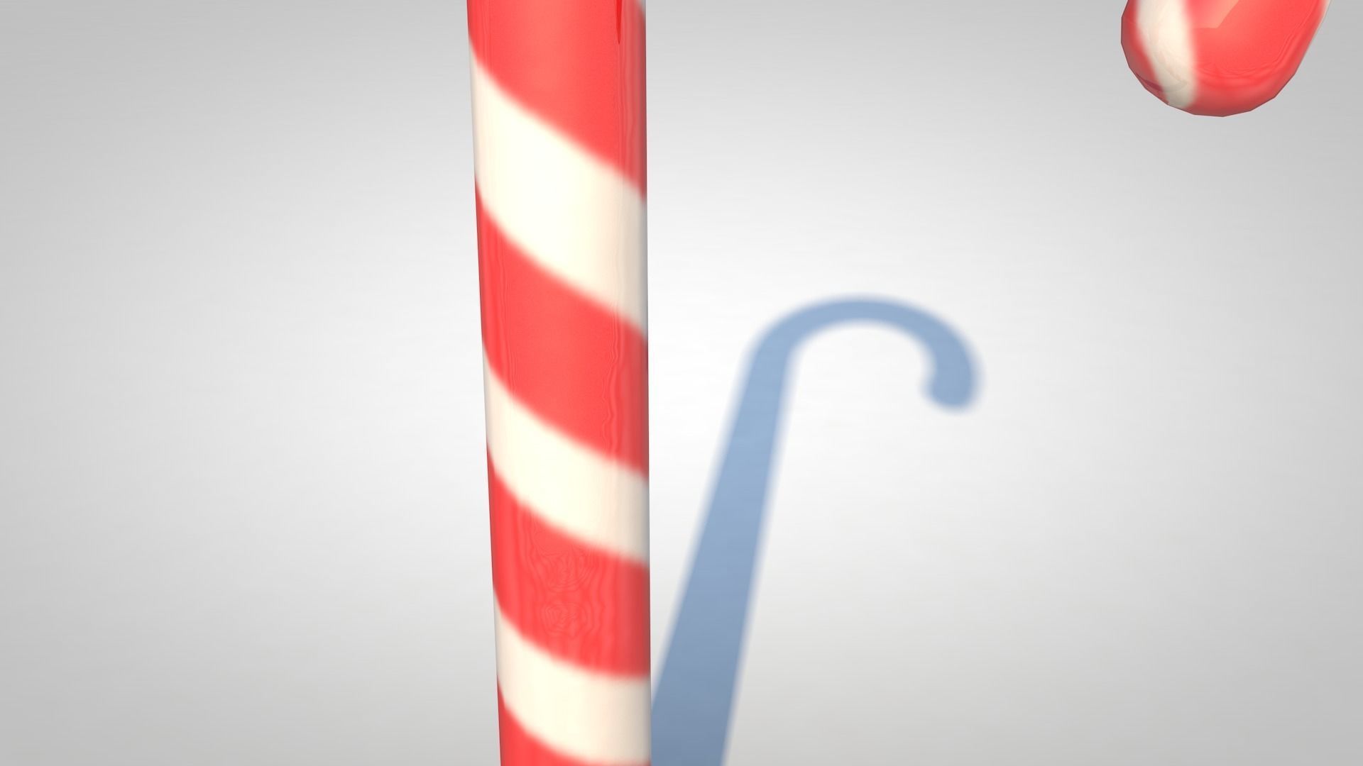 Candy Cane 3D model_1