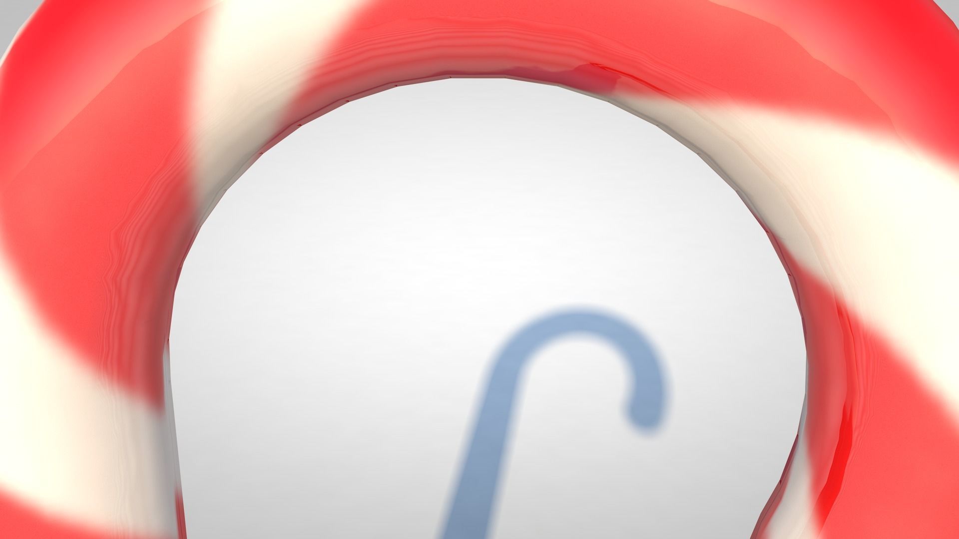 Candy Cane 3D model_2