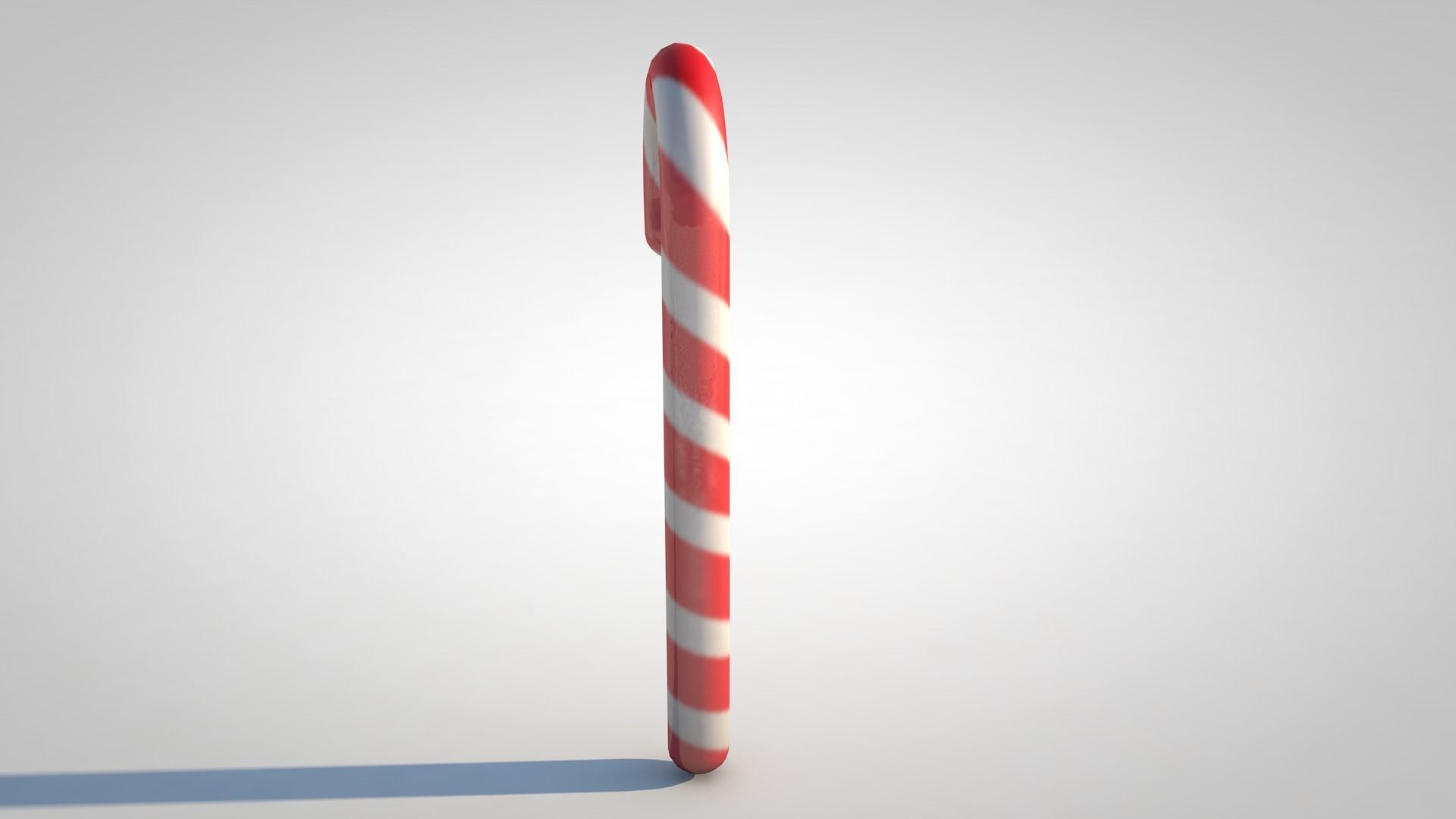 Candy Cane 3D model_4