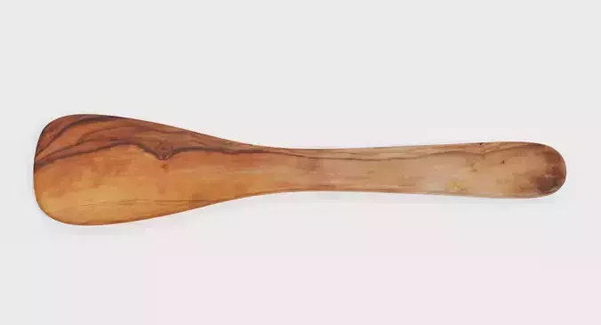 Wooden Spoon V2 - Kitchen Cooking Utensil 3D model 3