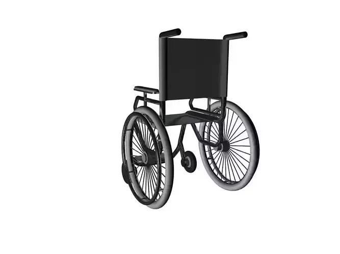 wheelchair 3D model 3D model