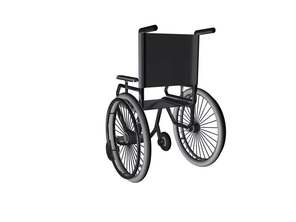 wheelchair 3D model 3D model