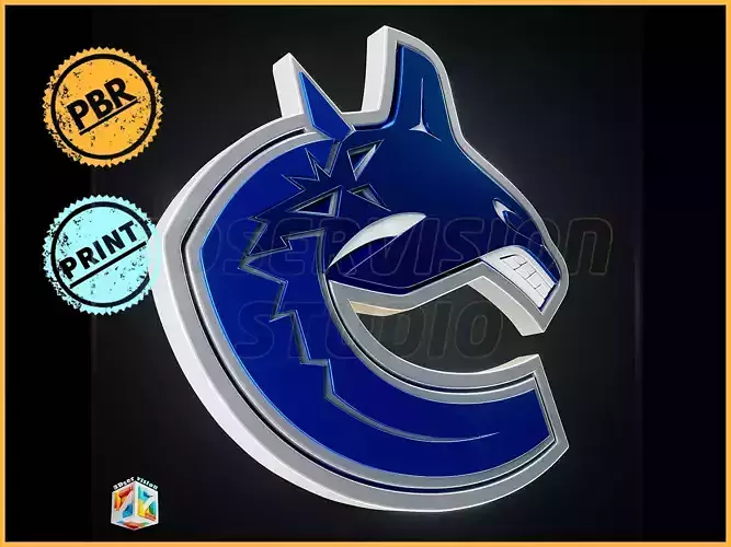 Vancouver Canucks logo - Cinematic - 3D print
