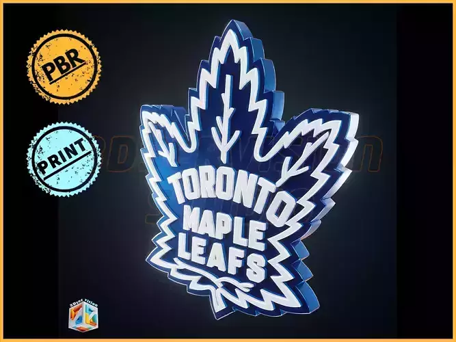 Toronto Maple Leafs logo - Cinematic - 3D print