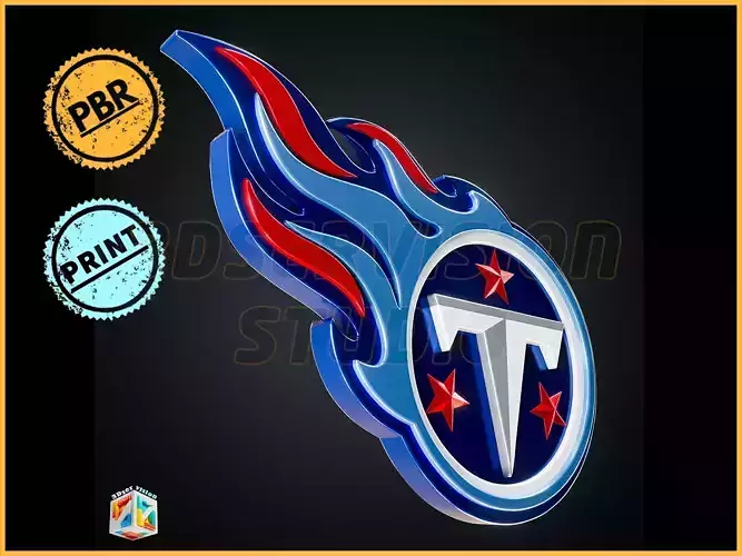 Tennessee Titans logo - Cinematic - 3D print