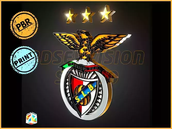 Sport Lisboa E Benfica logo - Cinematic - 3D print