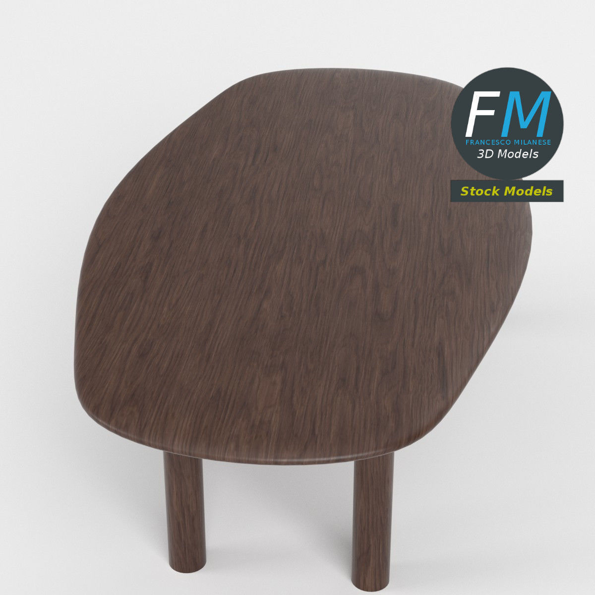 Table desk 3 3D model_2