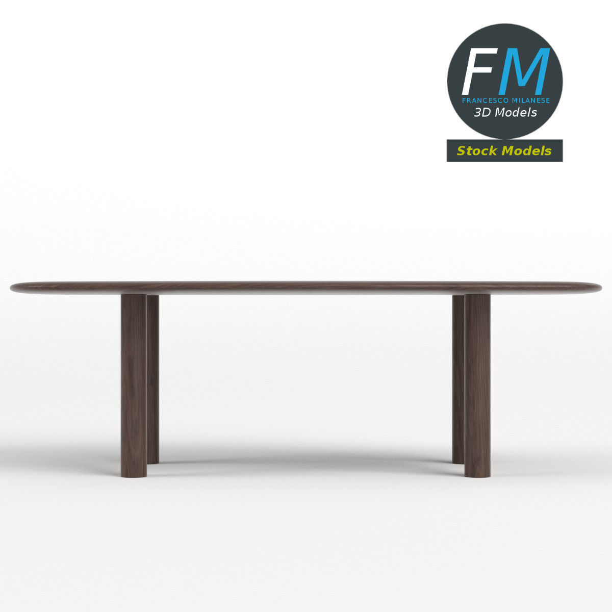 Table desk 3 3D model_4