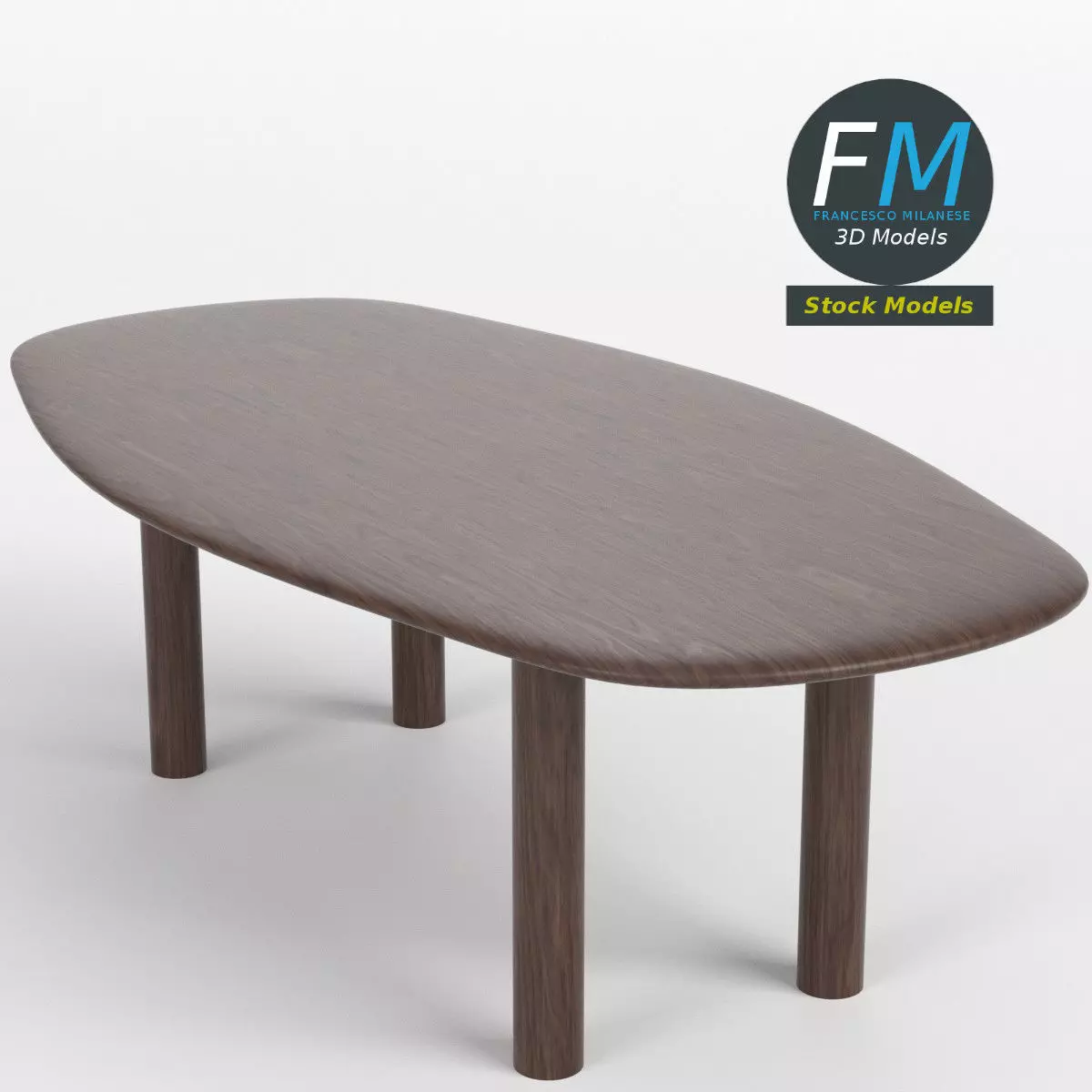 Table desk 3 3D model_0