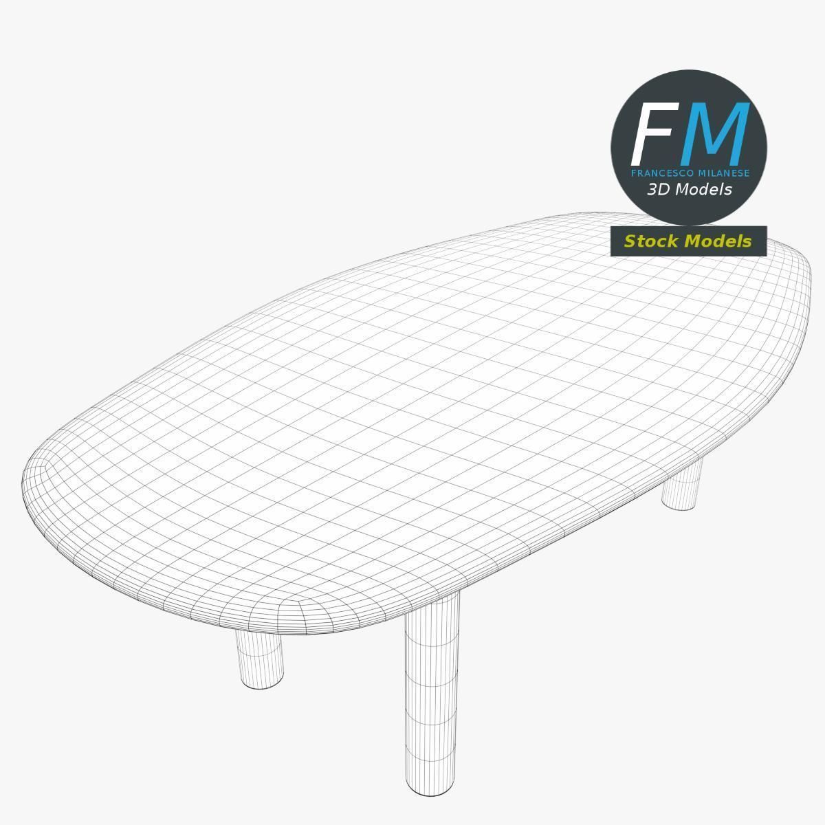 Table desk 3 3D model_7