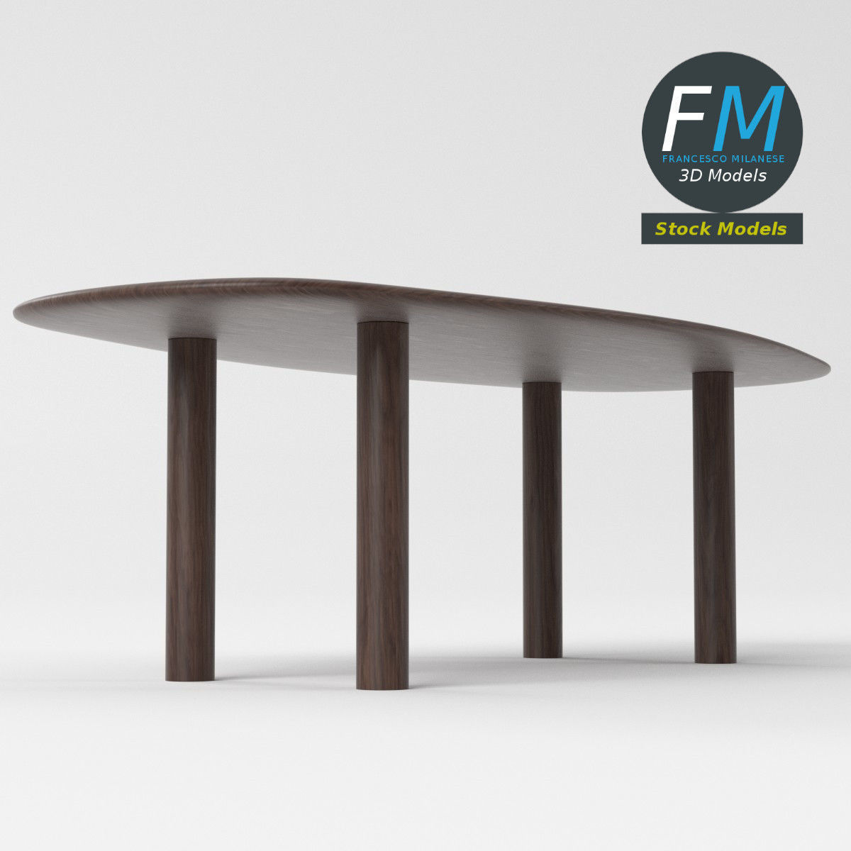 Table desk 3 3D model_5