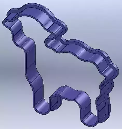 Little Sheep Ester Cookie Cutter 3D print model