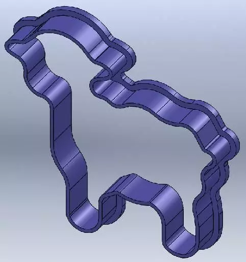 Little Sheep Ester Cookie Cutter 3D print model_0