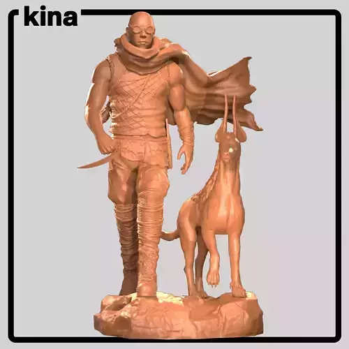 Riddick with Jackal 24cm Figure