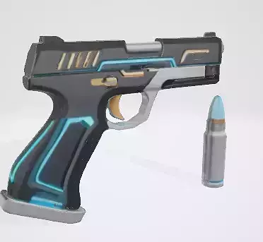 Futuristic Blaster Gun