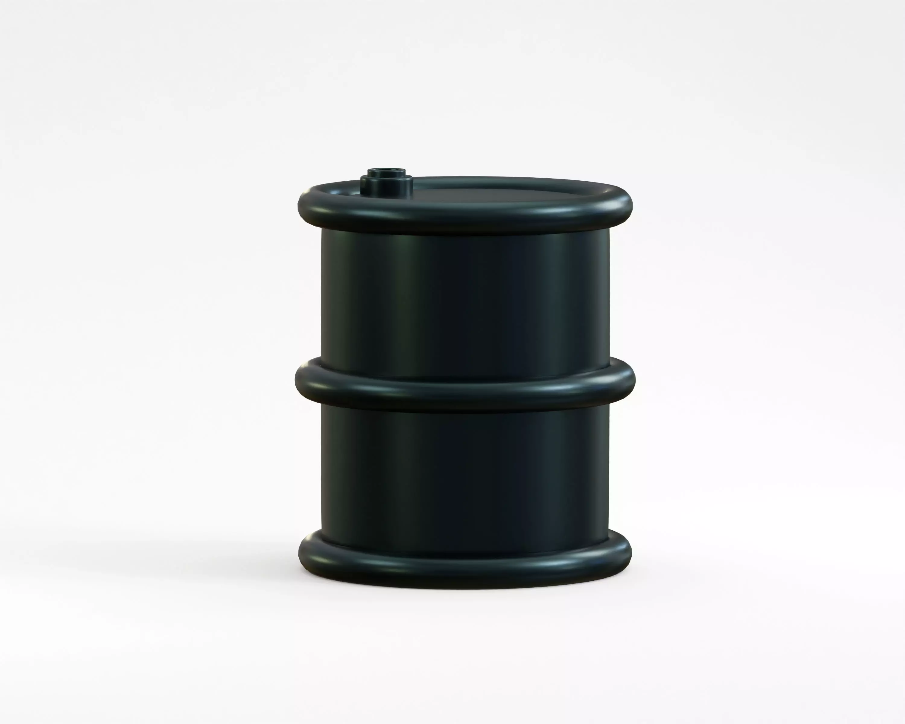 Oil Drum Low-poly 3D model