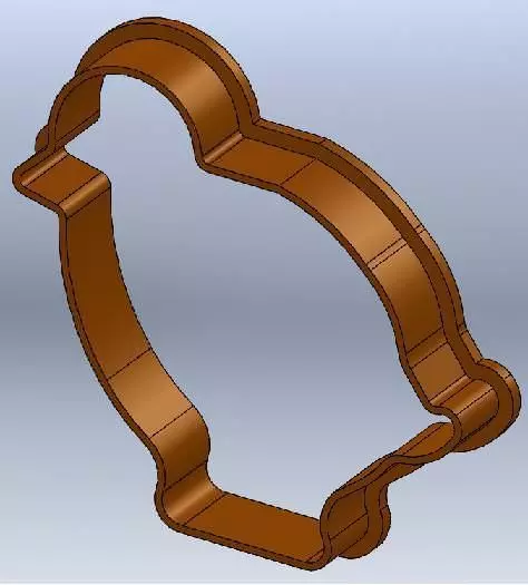 Chick Ester Cookie Cutter 3D print model_0
