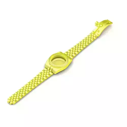 Classic Watch Case With Metal Bracelet for Women 81b