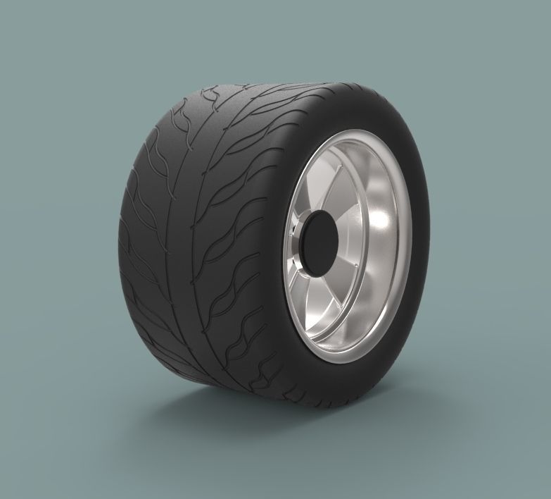 Rear sport wheel 3D model_3