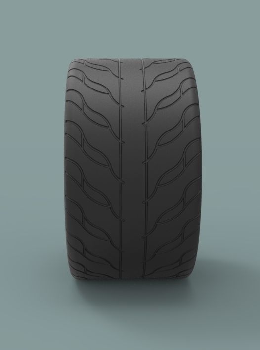 Rear sport wheel 3D model_2