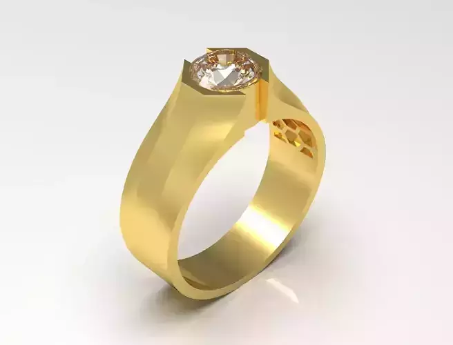 The 3D Model of the Mens Ring model MR0135