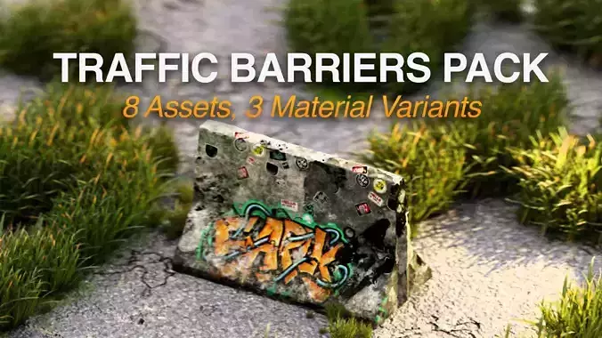 Traffic GameReady Barriers Pack