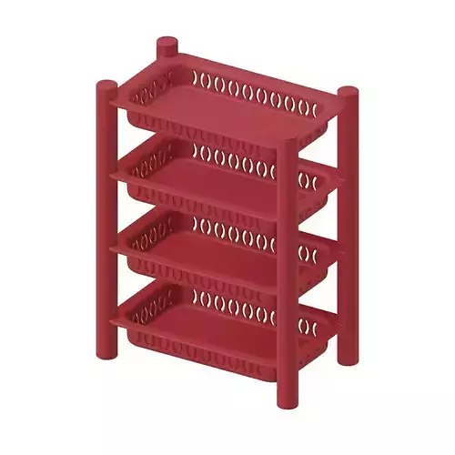 Plastic Exquisite Multitier Rack Toy