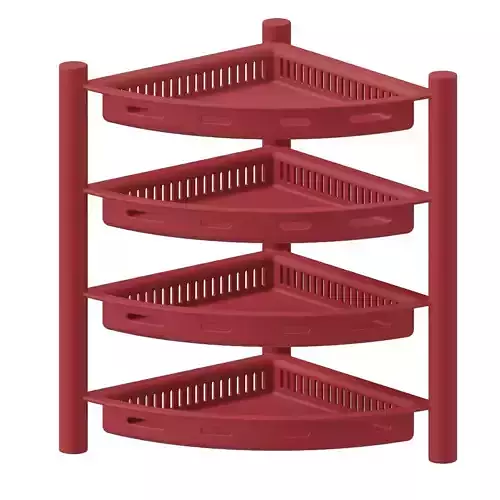 Plastic Exquisite Multitier Corner Rack Toy