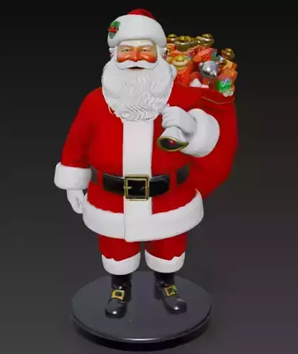Classic Santa Claus 3D Model