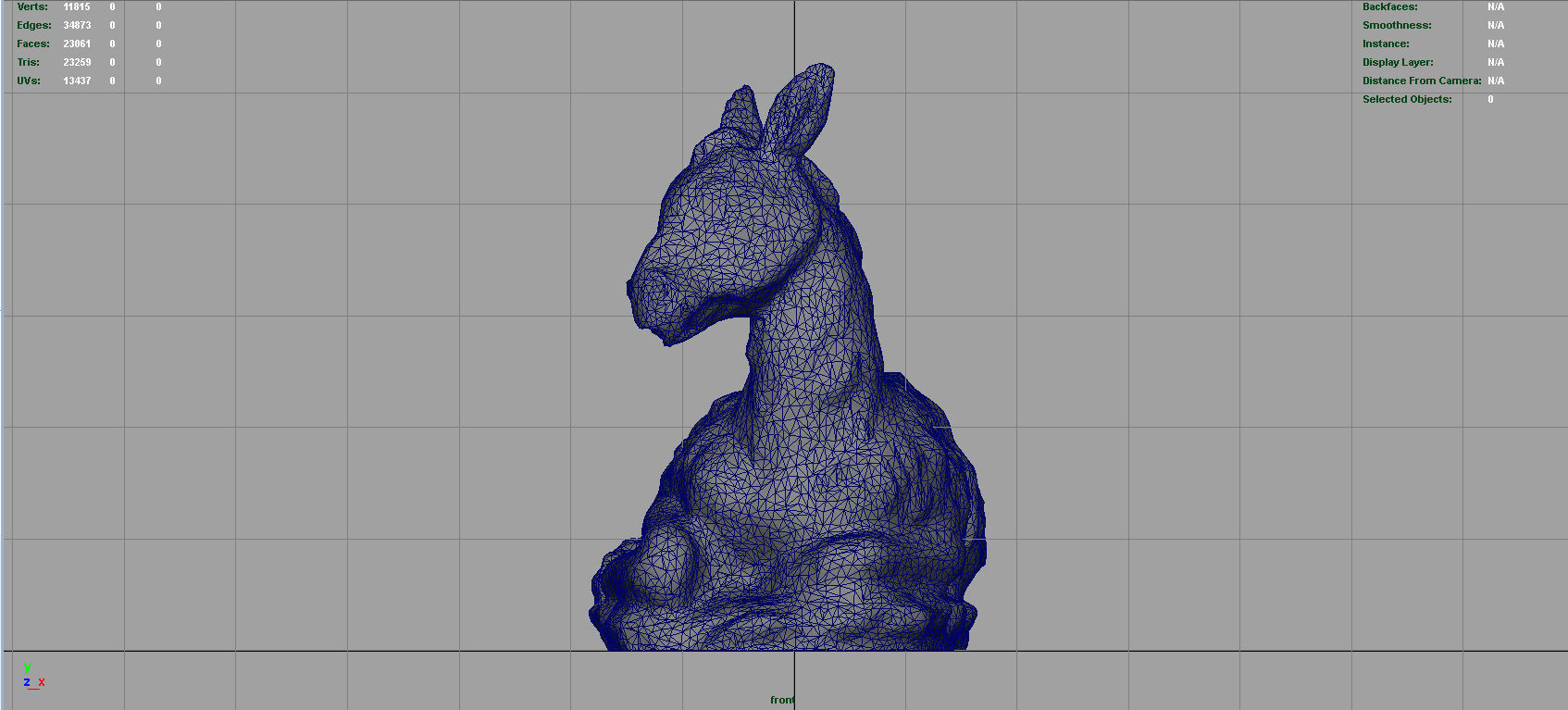 Donkey Low-poly 3D model_9