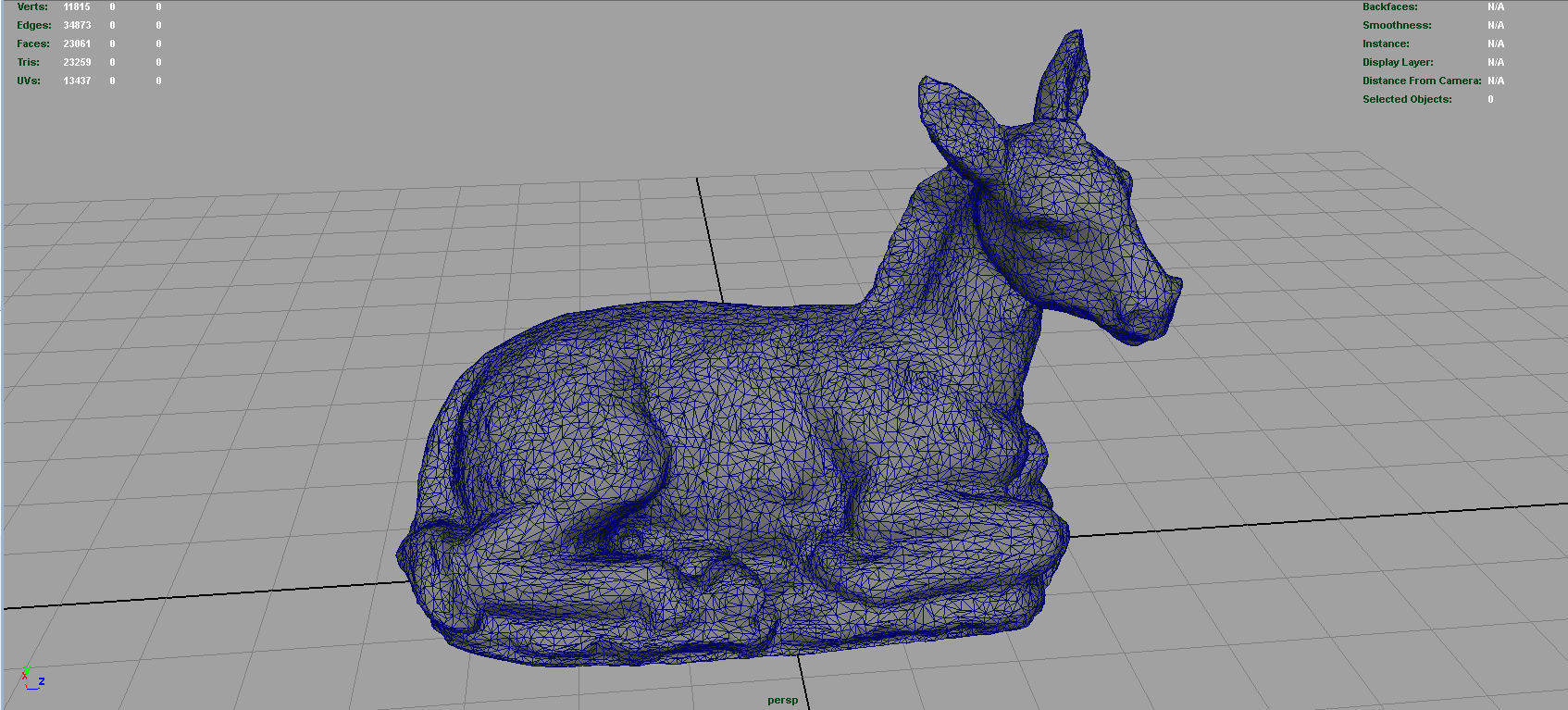 Donkey Low-poly 3D model_10