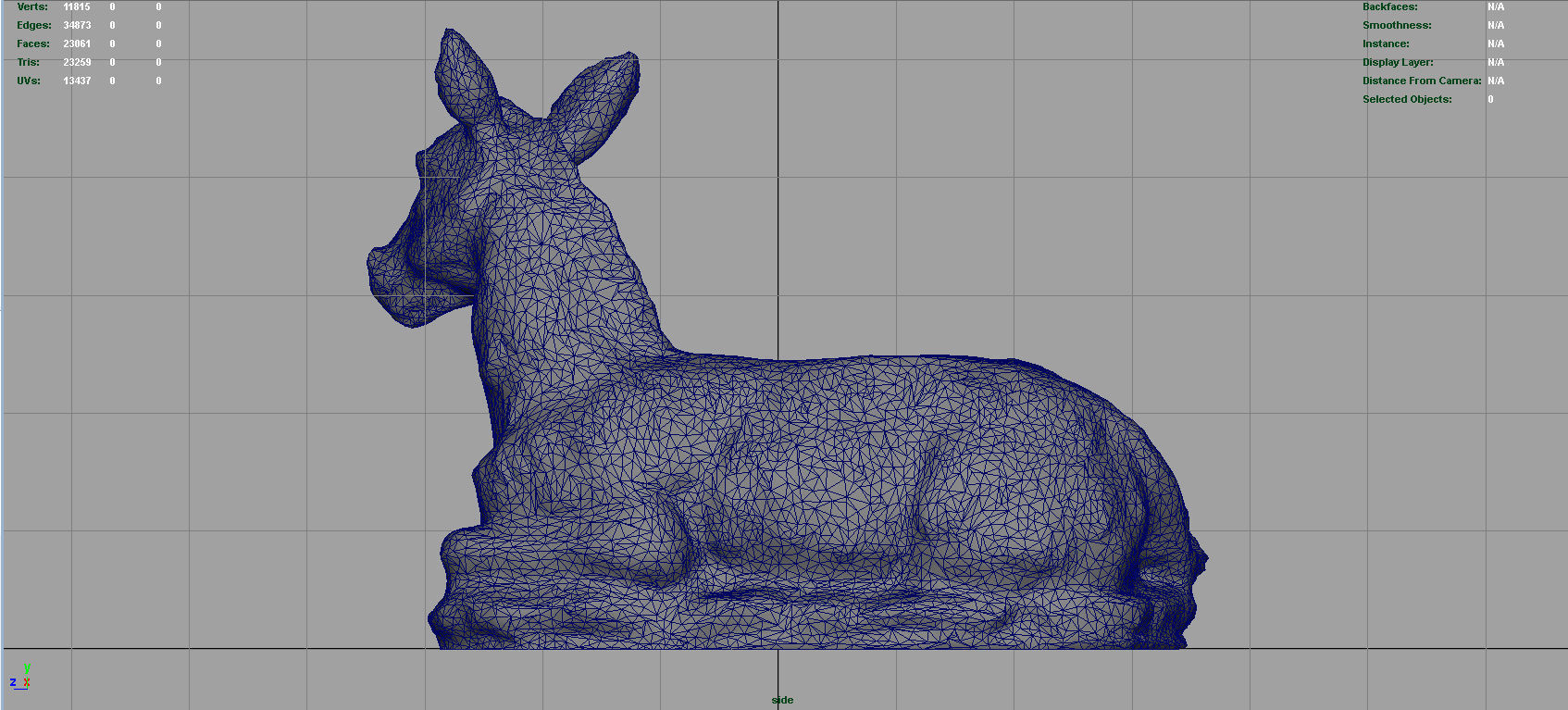 Donkey Low-poly 3D model_13
