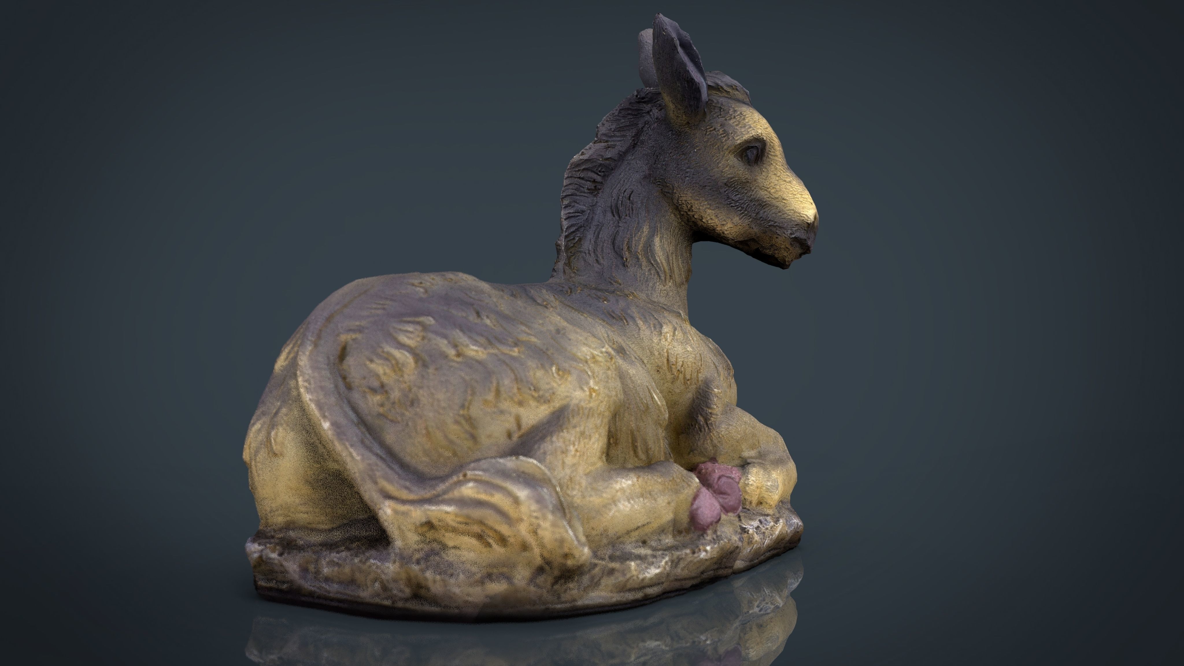 Donkey Low-poly 3D model_14