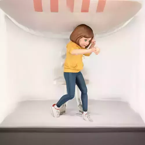 Casual Character Girl model pack