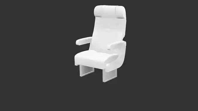 Vintage Airliner Passenger Seat for 3D print