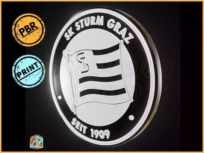 SK Sturm Graz logo - Cinematic - 3D print