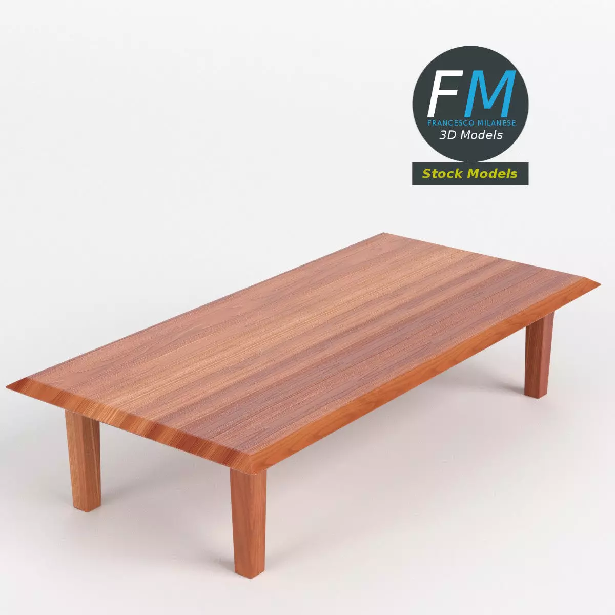 Table desk 9 3D model_0