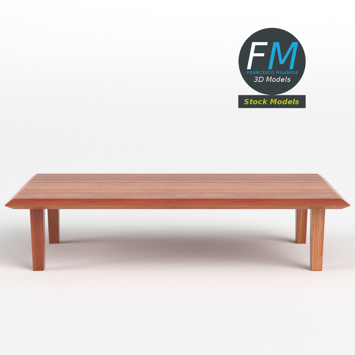 Table desk 9 3D model_4