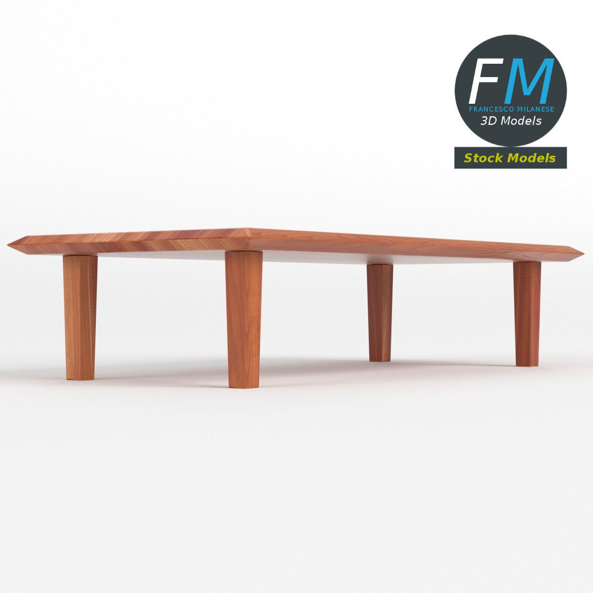 Table desk 9 3D model_3