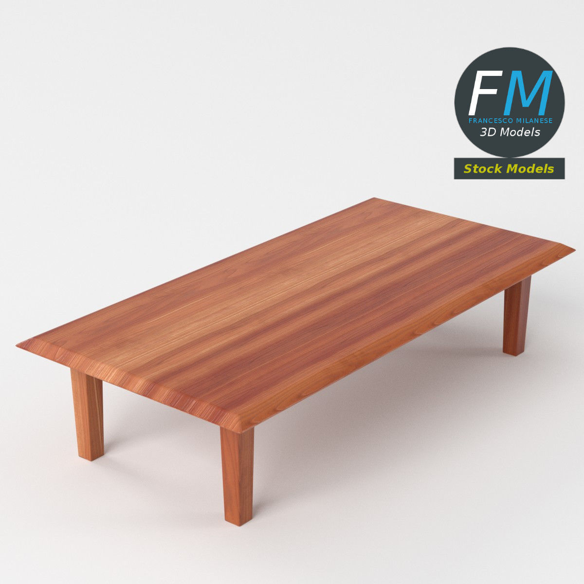 Table desk 9 3D model_5